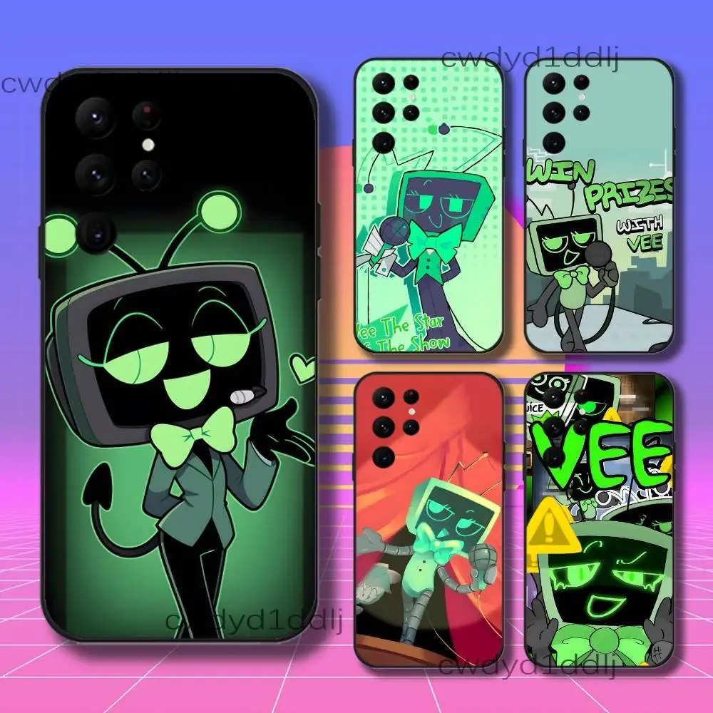 

Vee D-Dandys W-World Phone Case For Samsung S10,S21,FE,S21 ,S26,S25,S24,S23,Ultra,S9,S22,Plus Black Shell Cover