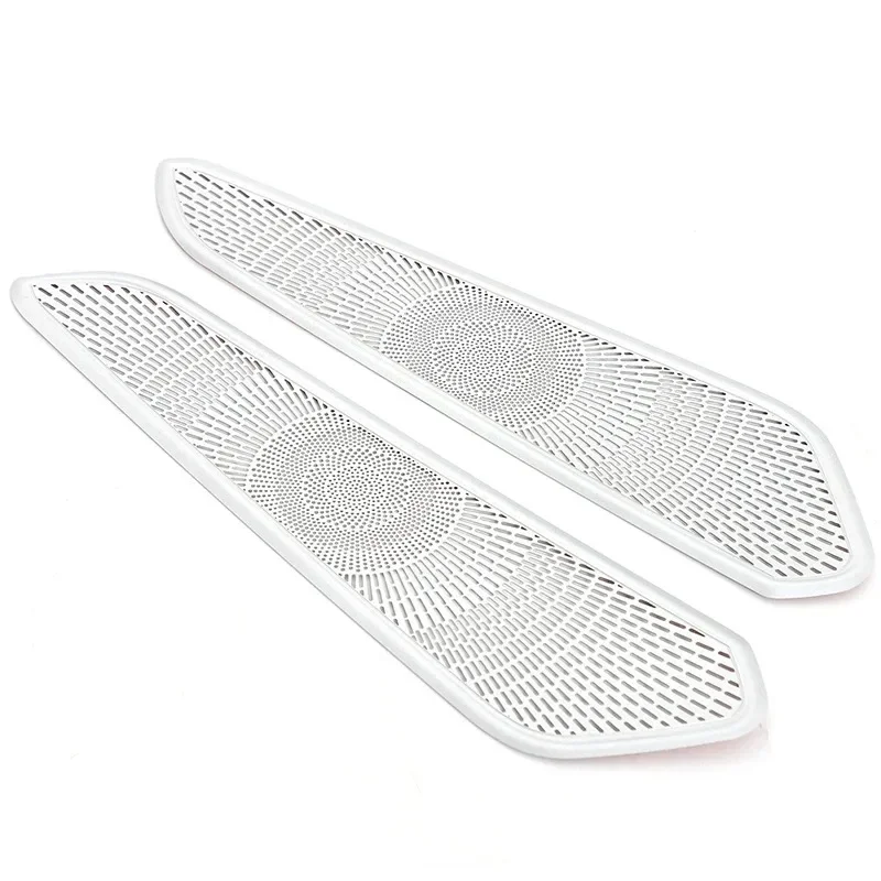 مناسبة لبورشه ماكان 2014-2025 شبكات زخرفية على كلا الجانبين من غطاء وحدة التحكم المركزية ملحقات السيارة الداخلية #2