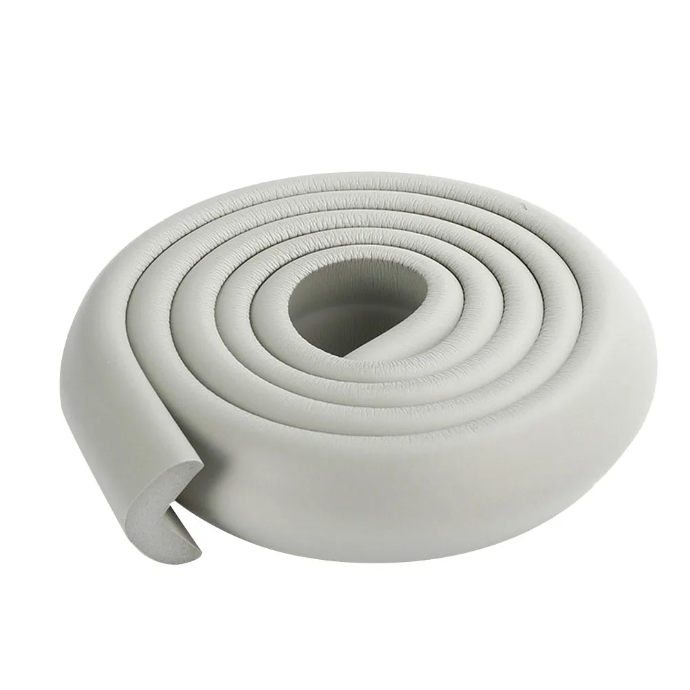 2M L-Shaped Thickened White Anti-Bump Corner Guard for Table Edge Baby Safety Protection Strip Baby Safety Corner Guard