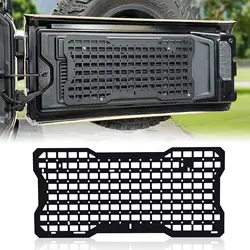Trunk Tailgate Moll Panel Rear Door Cargo Organizer Kit Interior Storage for Jeep Wrangler 2007-2018 JK JKU & 2018-2024 JL JLU