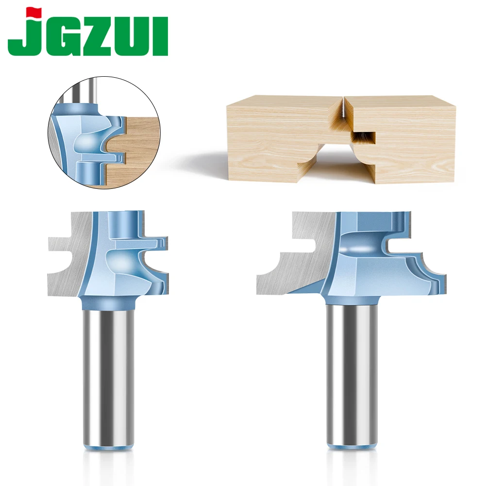 12mm 1/2 inch Shank Router Bit Set Woodworking Groove Cutters Tungsten Alloy Wood Tenon Milling Cutter Bits Tools