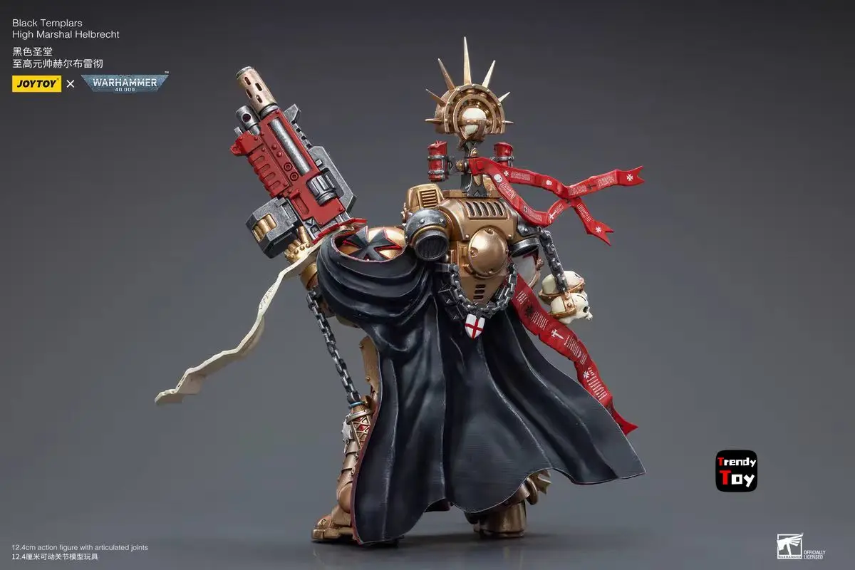 【JOYTOY】Warhammer 40K Black Templars High Marshal Helbrecht 1/18 Action Figure Toys