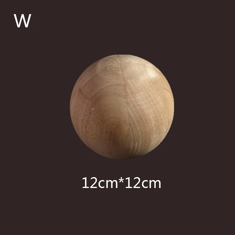 Holzschnitzerei Arche Bein kreisförmige Holzfuß Möbel zylindrische Kugel Applikation Kawaii Raumdekoration Holz Löwe Treppendekoration