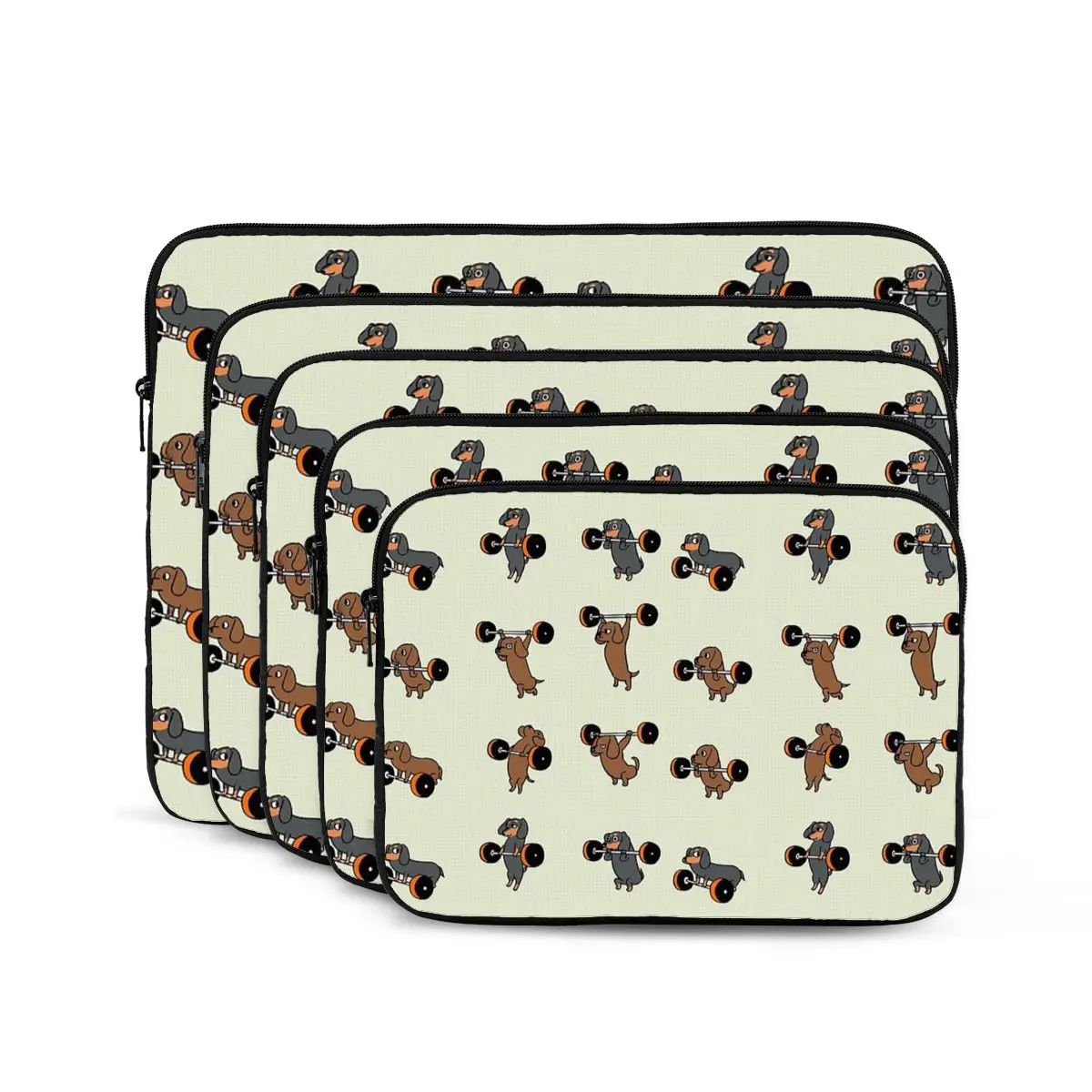 Bolsa para ordenador portátil con diseño de perro salchicha, funda a prueba de golpes para tableta Macbook Air Pro, 10, 12, 13, 15 y 17 pulgadas