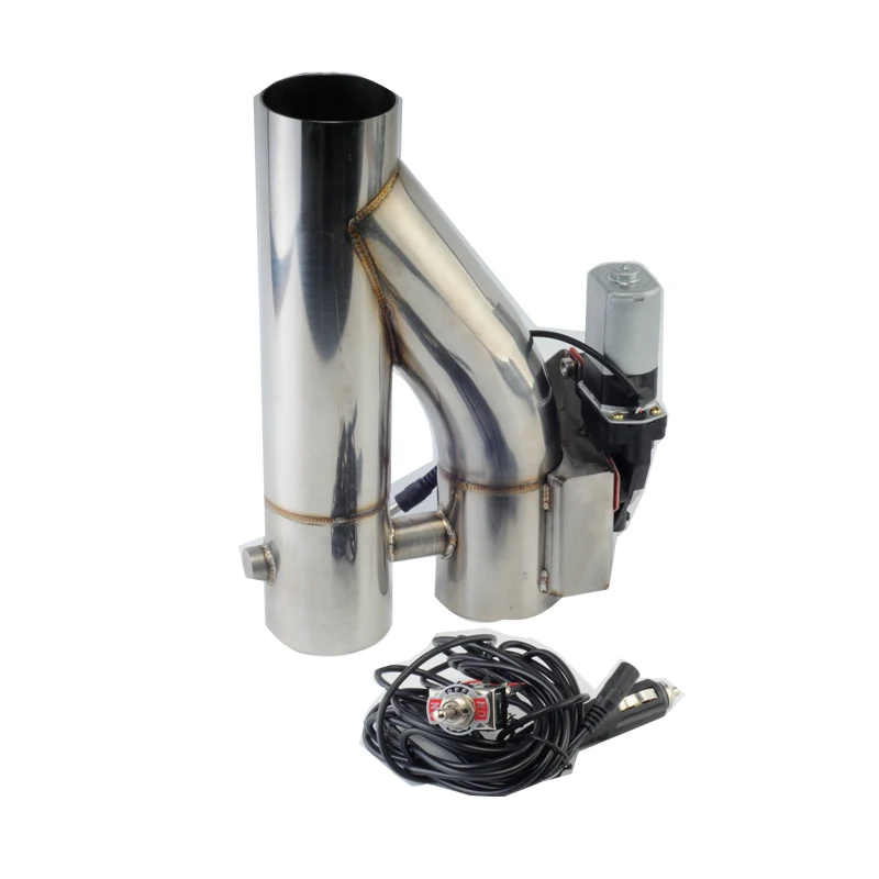 

2,5/3 дюйма из нержавеющей стали 304, тип Y, регулируемый клапан выхлопной системы автомобиля, 12 В, электрический с переключателем