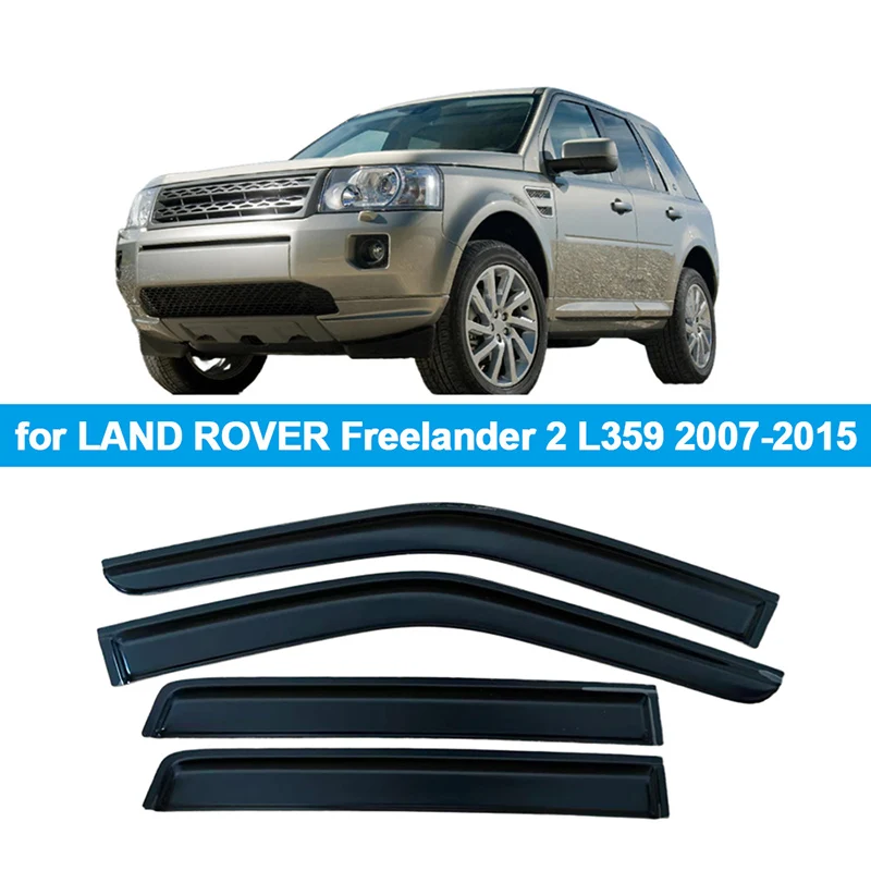 

Дефлекторы окон (ветровики) для LAND ROVER Freelander 2 L359 2007-2015, защита от дождя, накладки на двери