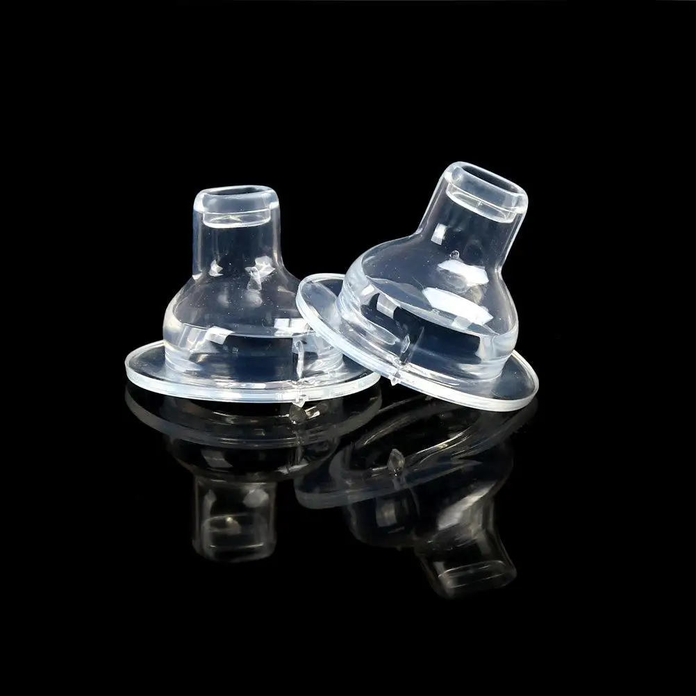 2PCS Hot Sale  Baby Feeding Tools Silicone Duckbill Pacifier Wide Caliber Nipple Safety Safe Material