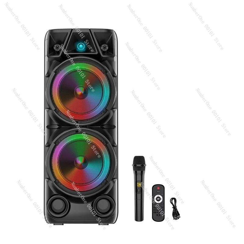

ZQS8210 High Power Bluetooth Speaker Outdoor Wireless Microphone Portable Dual 8-inch Audio