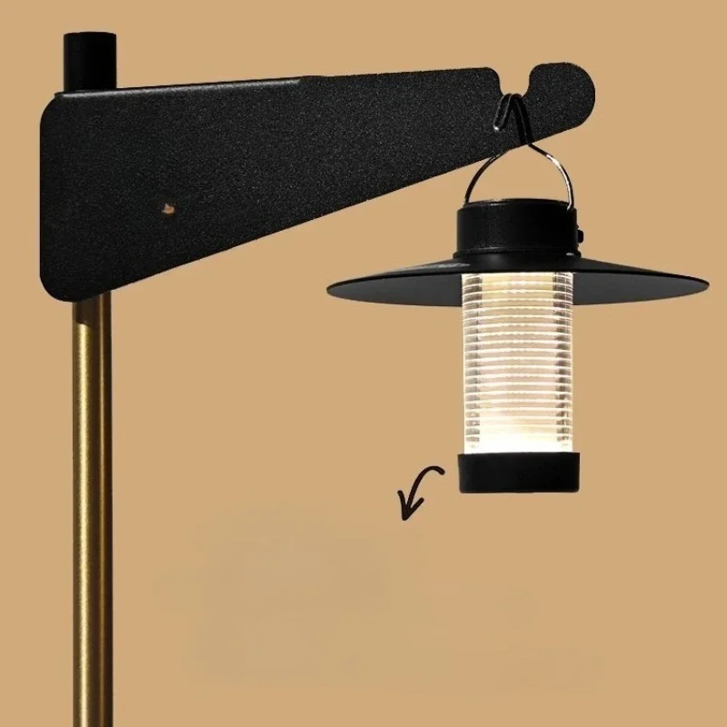 

American pure copper retro desktop atmosphere light stand camping wind table light stand outdoor indoor universal