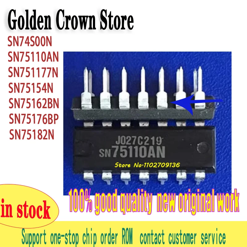 10Pcs Sn74S00N Sn75…