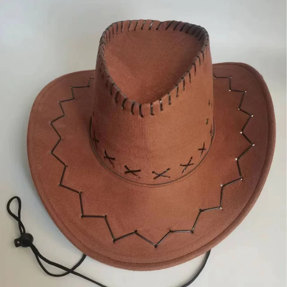 Western Cowboy Hat for Men - Outdoor Hat, Mongolian Prairie Rider Hat, Travel & Stage Performance Costume Accessory