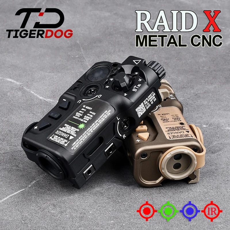 

Tactical RAID X IR Version Laser Red Dot Green Blue Indicator Hunting Outdoor Accessory