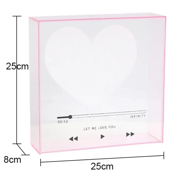 Valentine's Day Flower Box Love Rose Eternal Flower Confession Gift for Girlfriend Gift Box Flower Storage Box