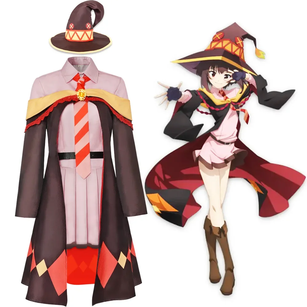 

Anime Megumin Cosplay Costume Women Sorceress Dress Outfits Megumin Cos Halloween Cos Costumes Disguise Casual Wear 2025