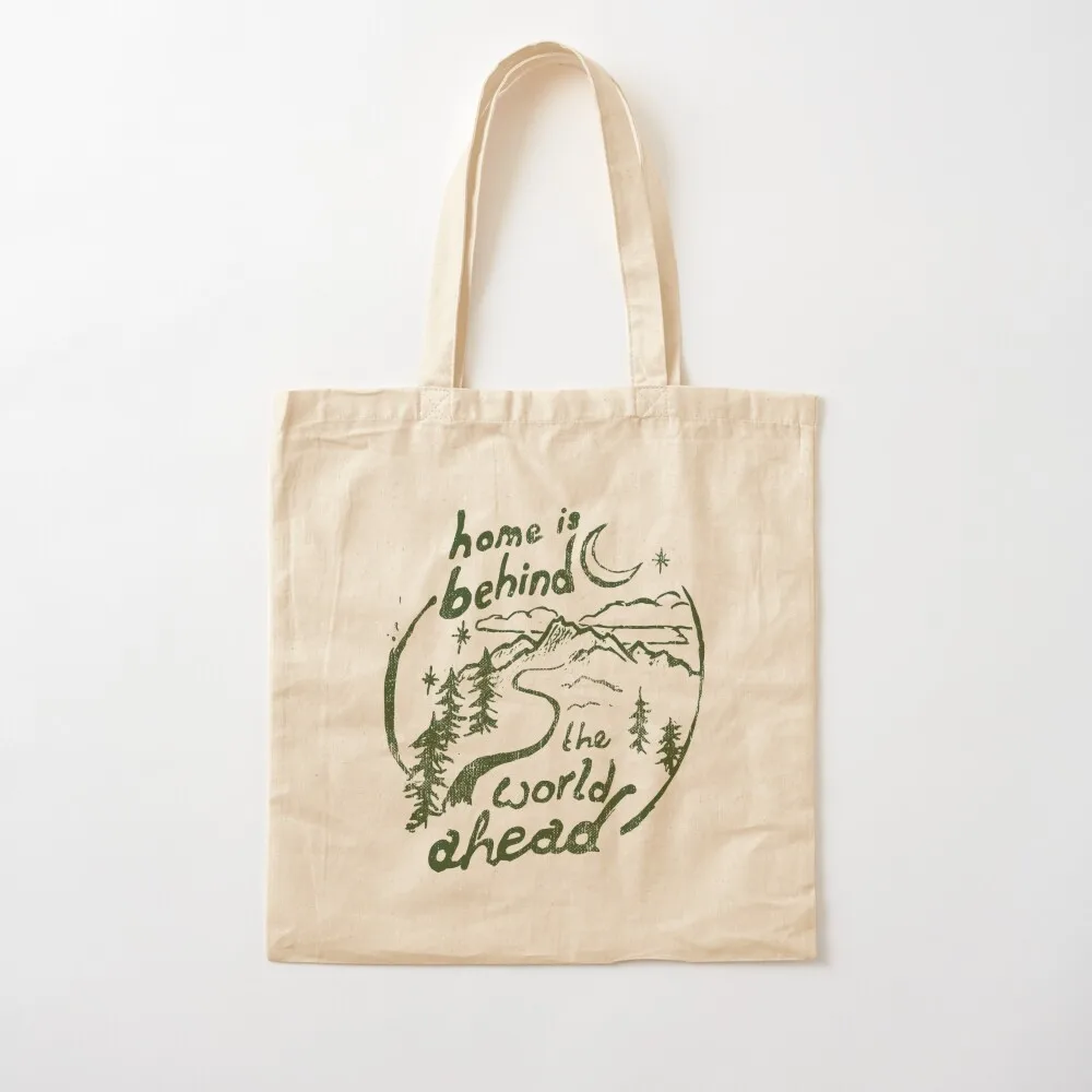 

Home is Behind Quote Tote Bag tote bags aesthetic bag for beach custom fabric bag canvas bags Canvas Tote