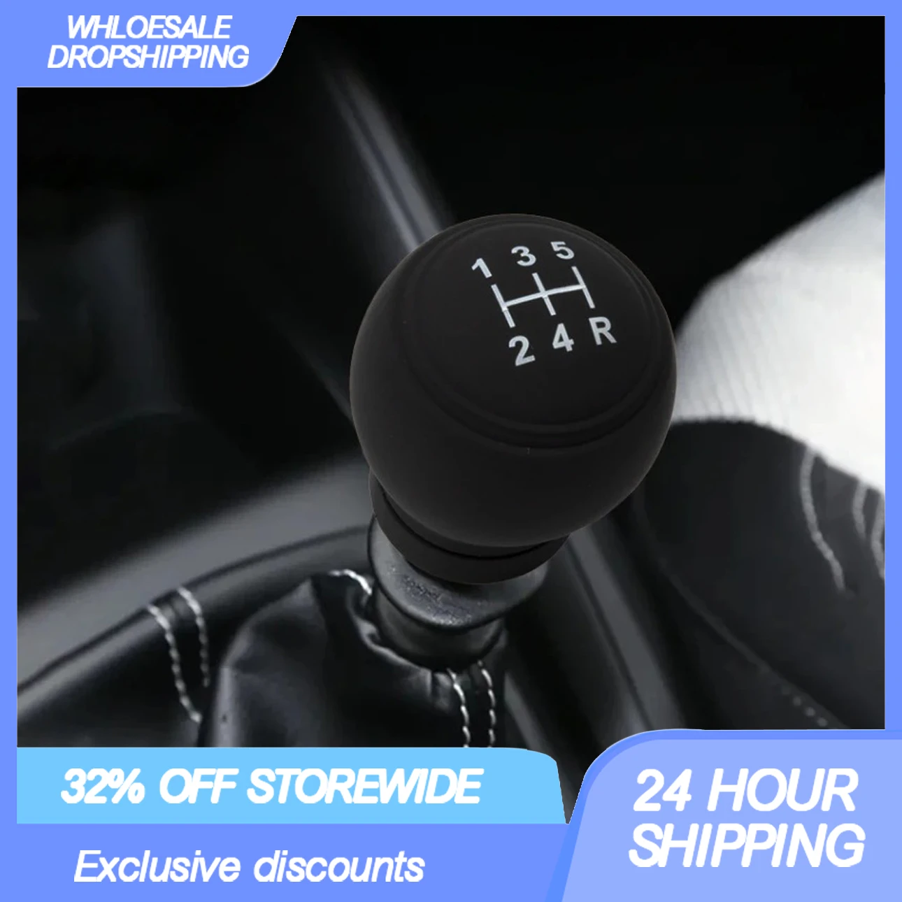 

Universal Silicone Gear Shift Knob Cover Dustproof Waterproof Nonslip Manual Shifter Protection for Cars and Trucks Ergonomic