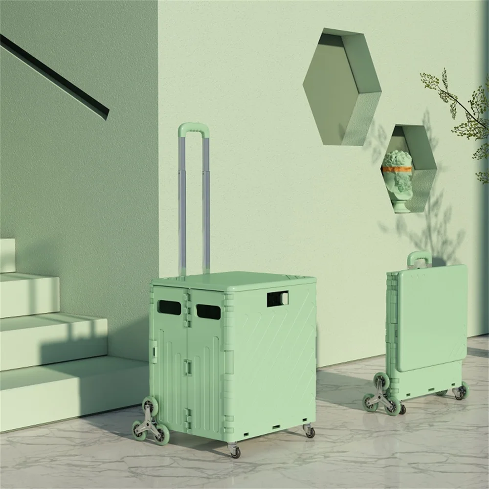 75L pieghevole il carrello della spesa pieghevole carrello della spesa portatile per la casa