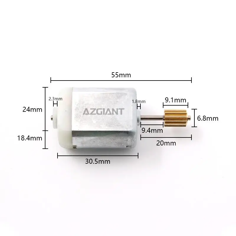 AZGIANT 3L3Z25218A42AA car Door lock with adjusting motor 12V DC for  Ford F150 F250 F350 F450 F550 12 Teeth gear worm replace