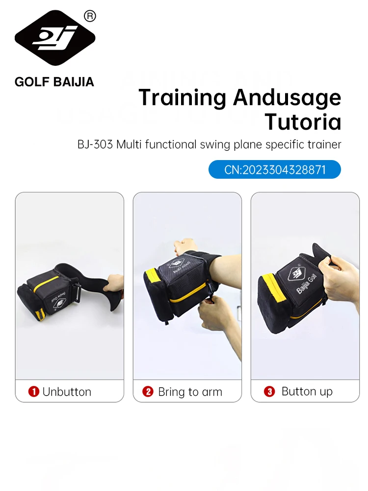 BAIJIA pelatih aksi lengan ayun Golf, alat bantu latihan koreksi posisi olahraga