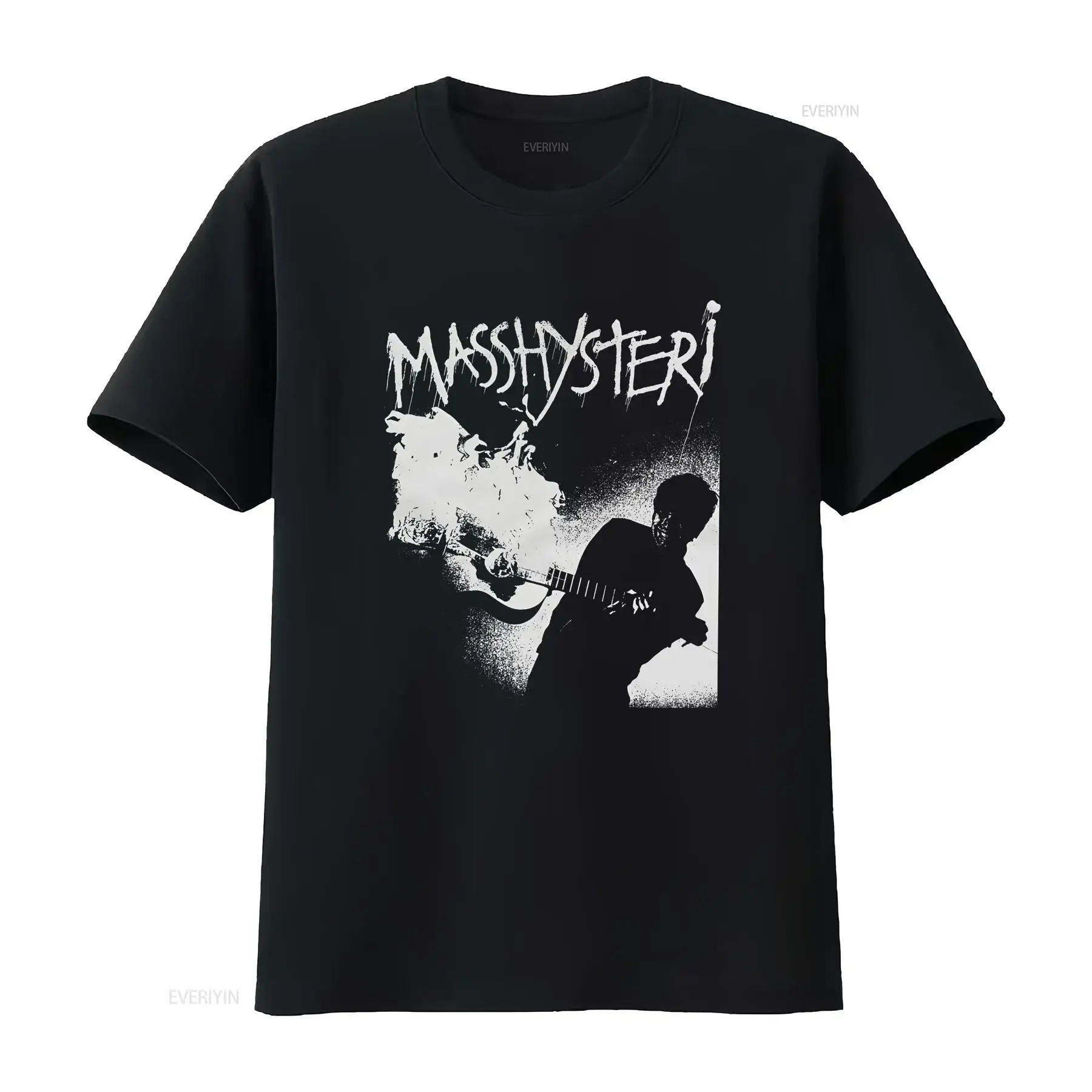 Masshysteri T Shirt The Vicious Regulations Hurula Punk Swedish Post vintage Washed Unisex Casual Breathable Soft fashion homme