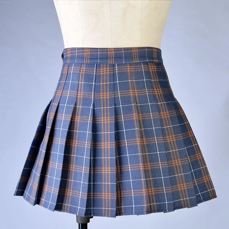 Harajuku Preppy Style Plaid Skirts Japanese School Uniforms Ladies Mini Cute Jupe Kawaii Saia Faldas Women Pleat