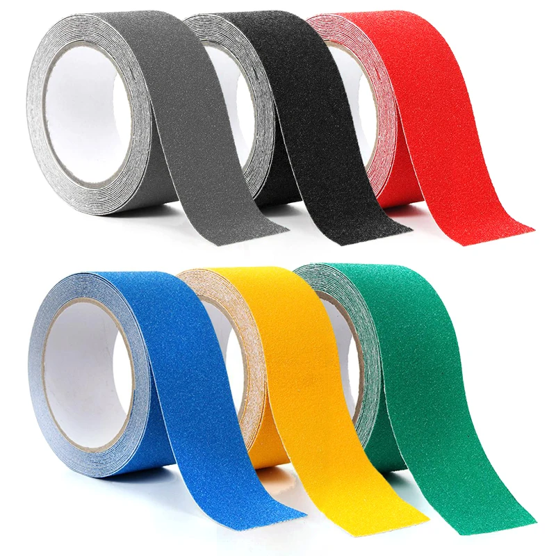 Silica Sand Anti-slip Tape Outdoor Anti Slip Sticker Elderly Strong Adhesive Safety Traction Tape Stairs Floor Safety Tread Step