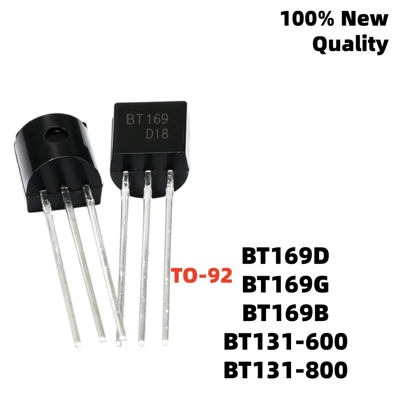 50PCS/LOT NEW BT131 BT169D BT169G BT169B TO-92 BT131-600 BT131-800 Unidirectional thyristor