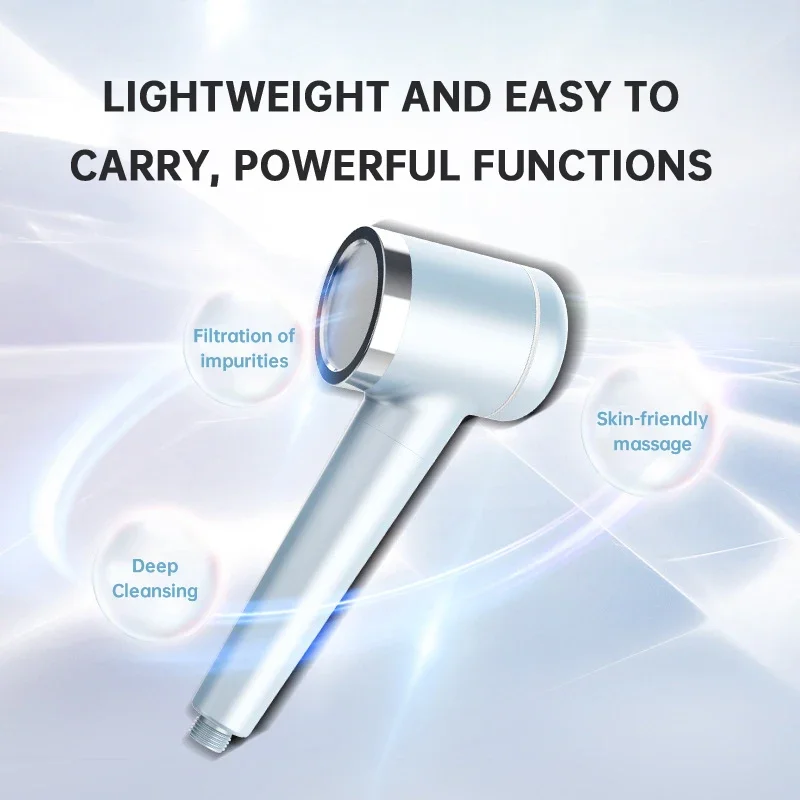 High Pressure Nano Bubble Handheld Rich Hydrogen Shower Head Generator Bathroom Care