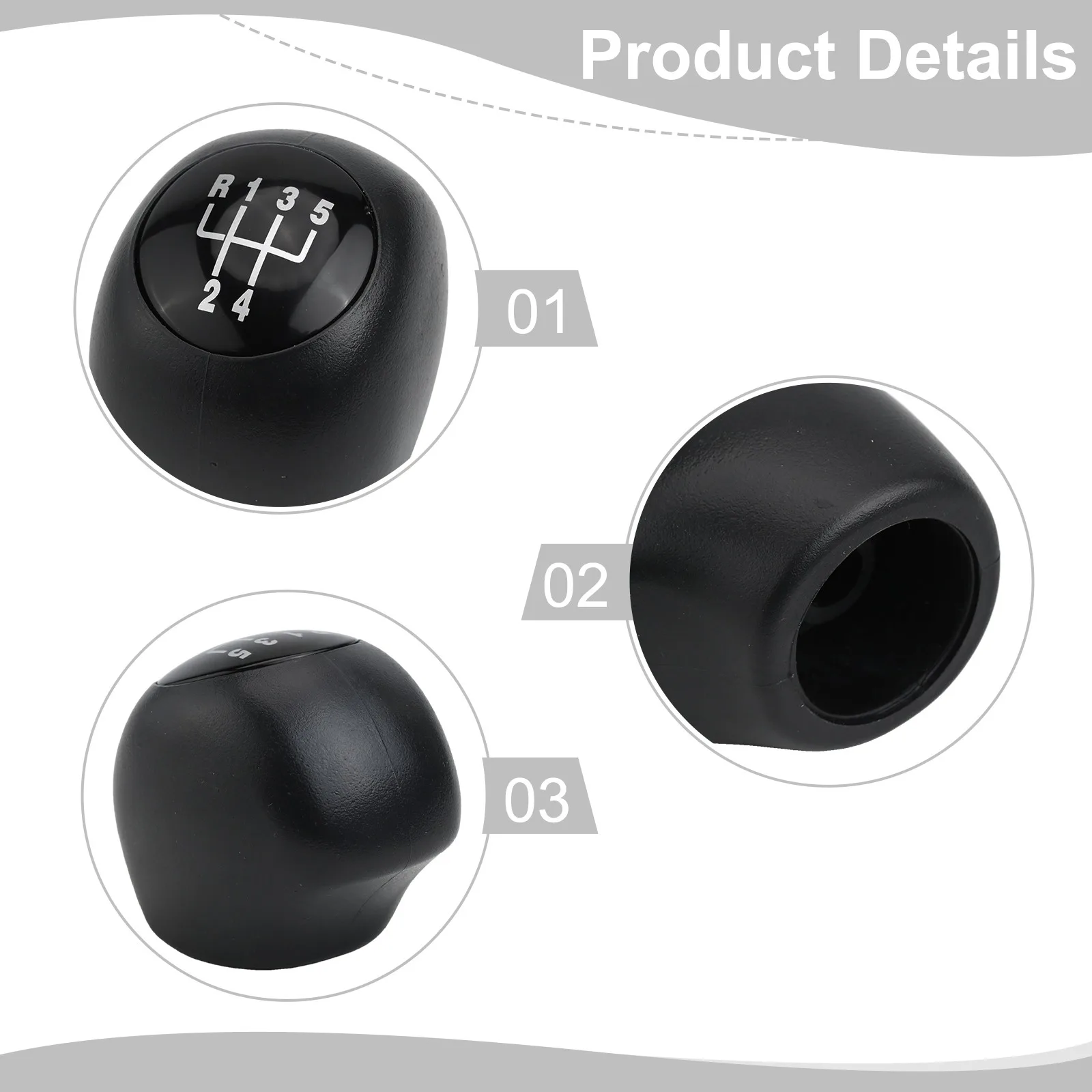 5 Speed Gear Shift Knob for Fiat For Ducato For Relay and For Boxer Models 1994 2006 Part Number 735316072 Ergonomic Design