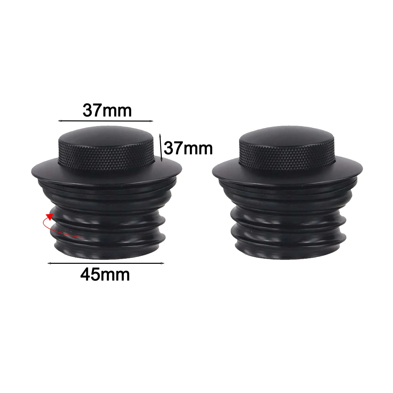 For Dyna 1992-2017 Black for Silver Cap Flush Up for Gas Cap Gas Tank Replacement Black Silver Aluminum Material Easy