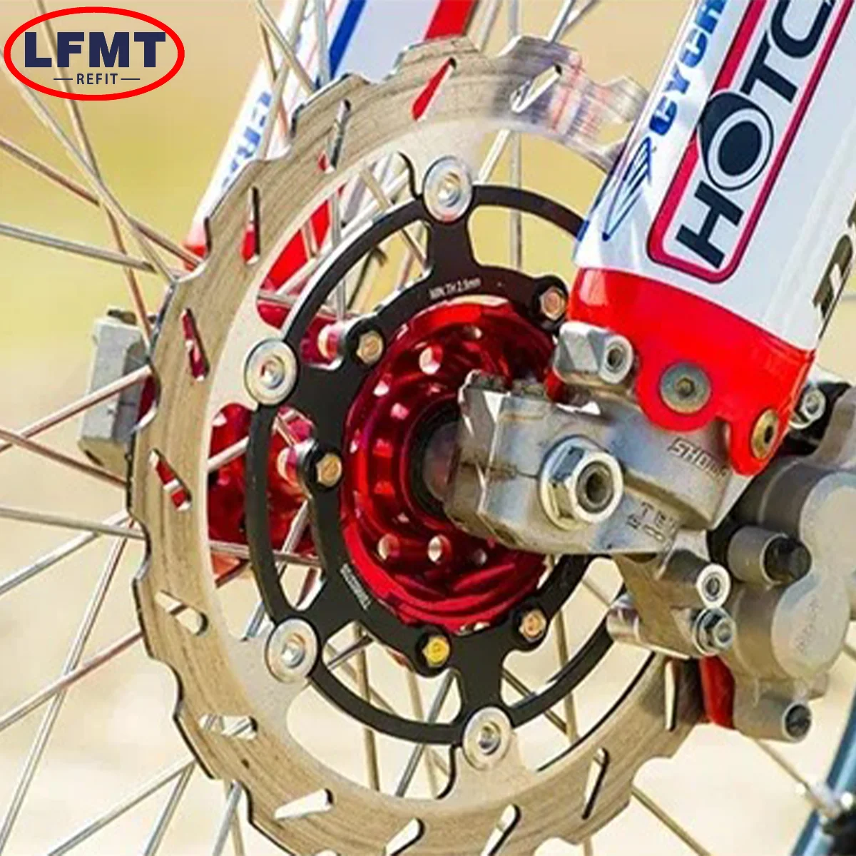 Motorcycle 320mm Rotor Disk Front Floating Brake Disc ForHonda CR125 CR250 CRF250R CRF450R CRF450R CRF250X CRF250RX CRF450RX Etc