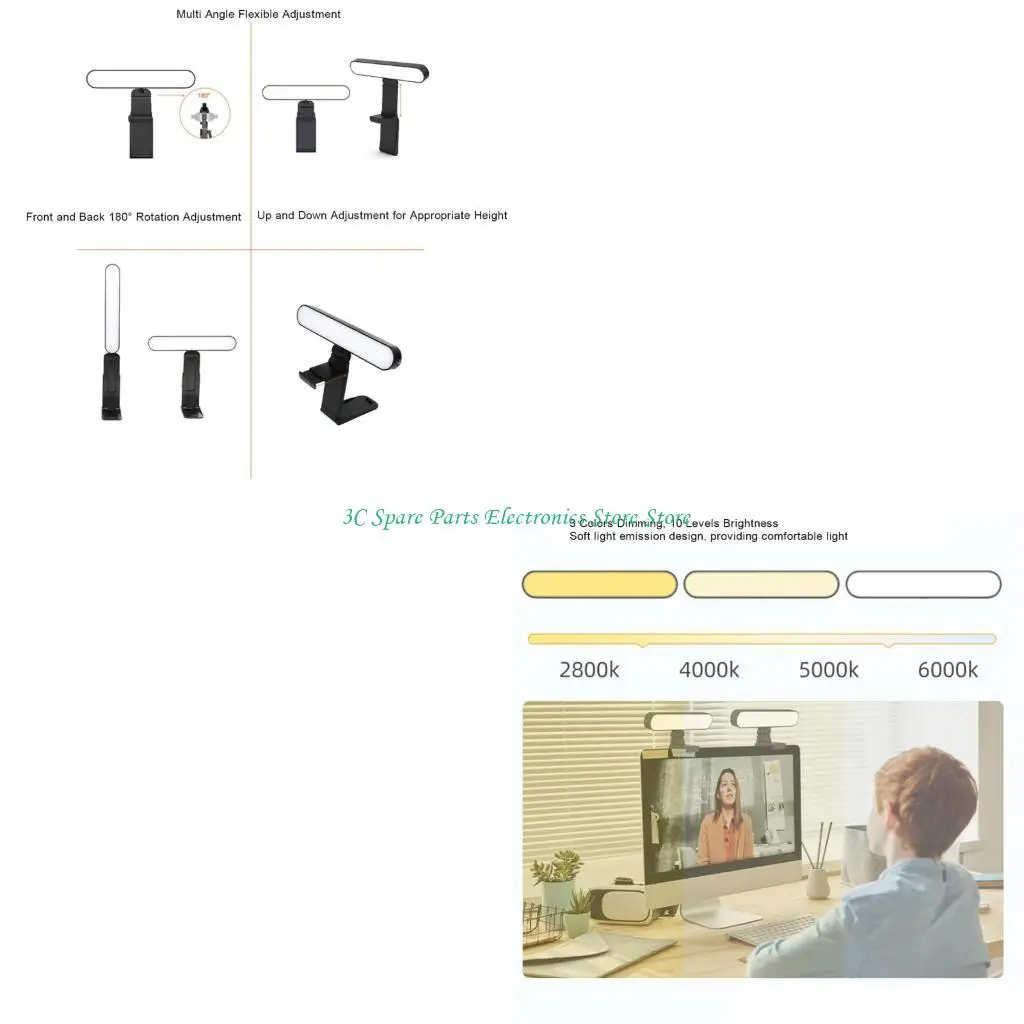 

SZ Modifiable Color Temperature LED Light Club For Broadcasting Video Conferencing With USB Electrical Supply And Flexible