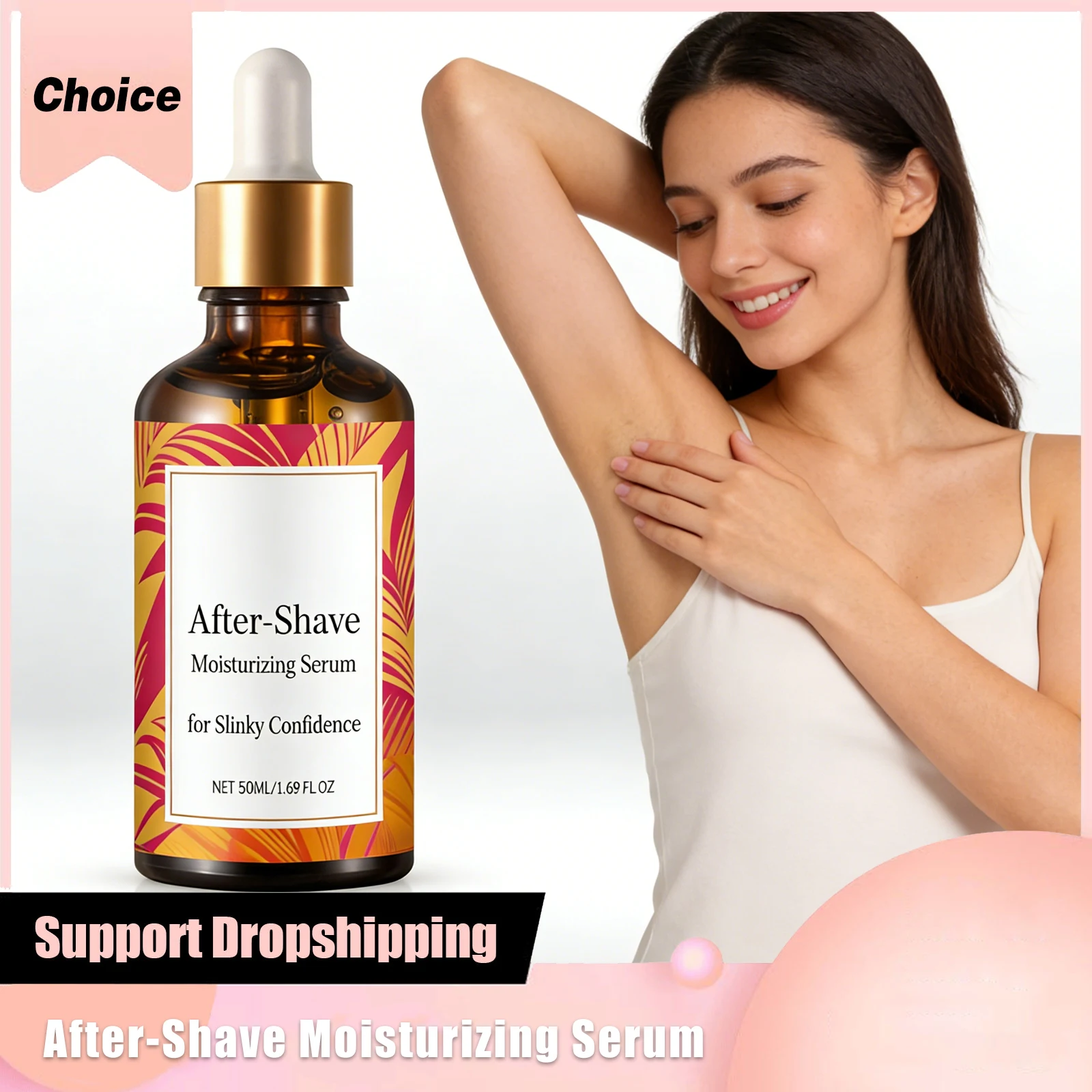 50ml After Shave Oil Cyperus Rotundus Moisturizing Serum Soft Nourishing Relieves Dry Skin Hair Growth Inhibition Post-Shave Oil