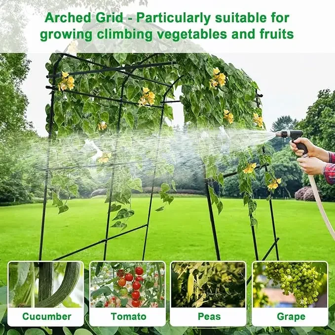 2026 Garden Trellis Grow Cucumber Vine Fruits Vegetables Tomato Climbing Plants Support Frame