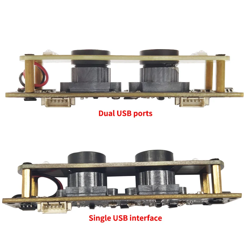 HD 2MP Binocular USB camera module infrared  night vision Drive-free plug and play IR，International standard UVC protocol