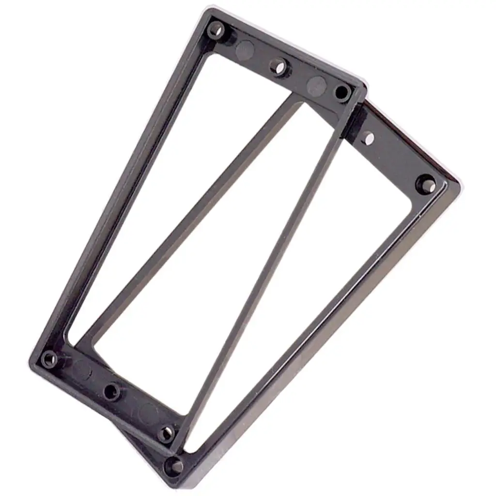 Bridge Neck Humbucker Pickup Ring Set Black Plastic Mount for Seven String Electric Guitar Passive Pickup Install