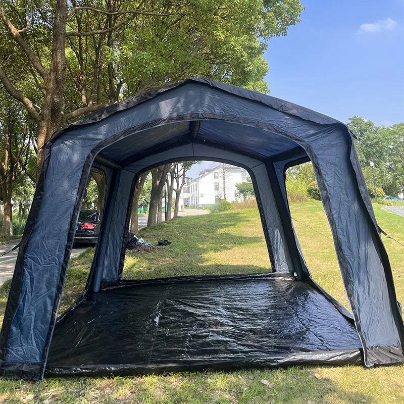LH automatic quick-opening camping family tent, outdoor portable folding can be connected to the rear of the car