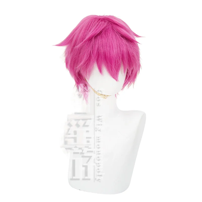 Anime Saiki Kusuo Cos The Disastrous Life K.-Nan Cospaly Wigs 30CM Purple Heat Resistant Synthetic Hair Halloween Party+Wig Cap