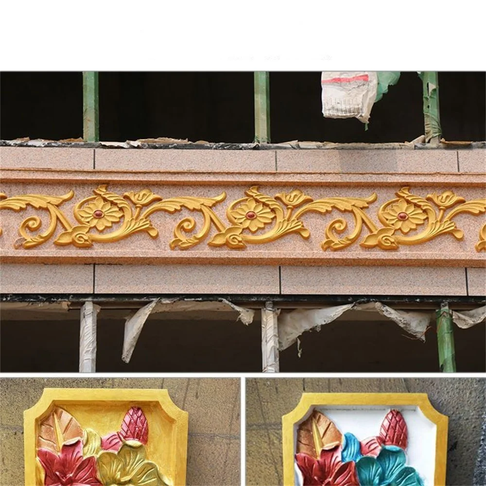 Mountain Flower Mold Relief Veneer Wall Flower Exterior Wall Decoration European Style Villa Precast Cement Formwork Building Mo