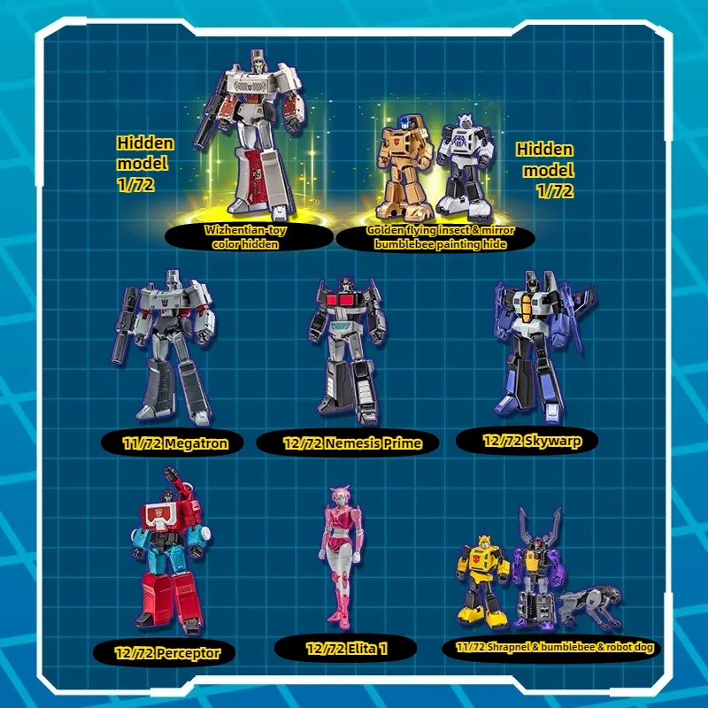 AULDEY Transformers  Megatron / Optimus Prime Action Figure, Articulated Blind Box Toy, for Boys Birthday Gift,Collectible Model