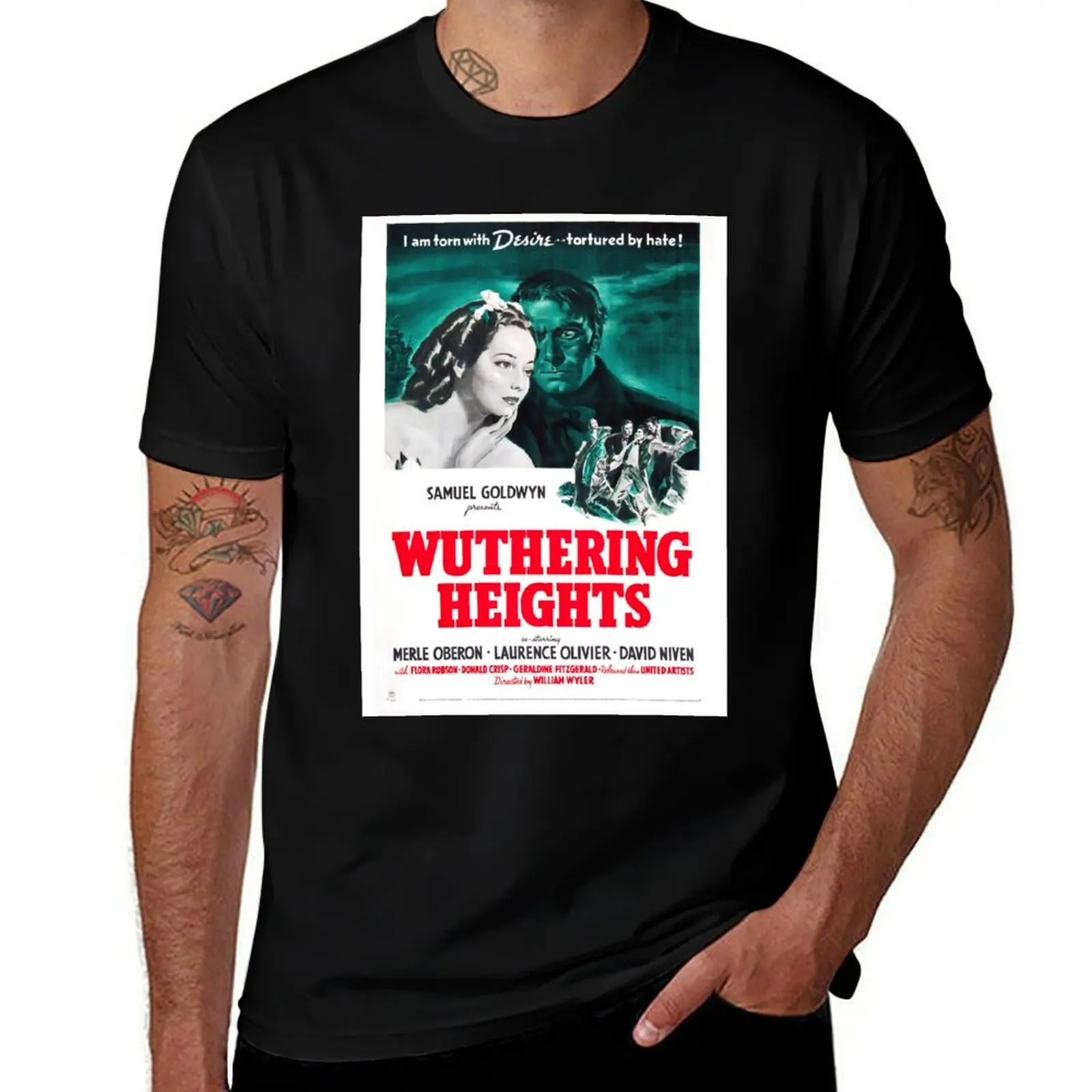 Wuthering Heights (1939) Movie Poster T-Shirt funny t shirts cotton T-Shirt