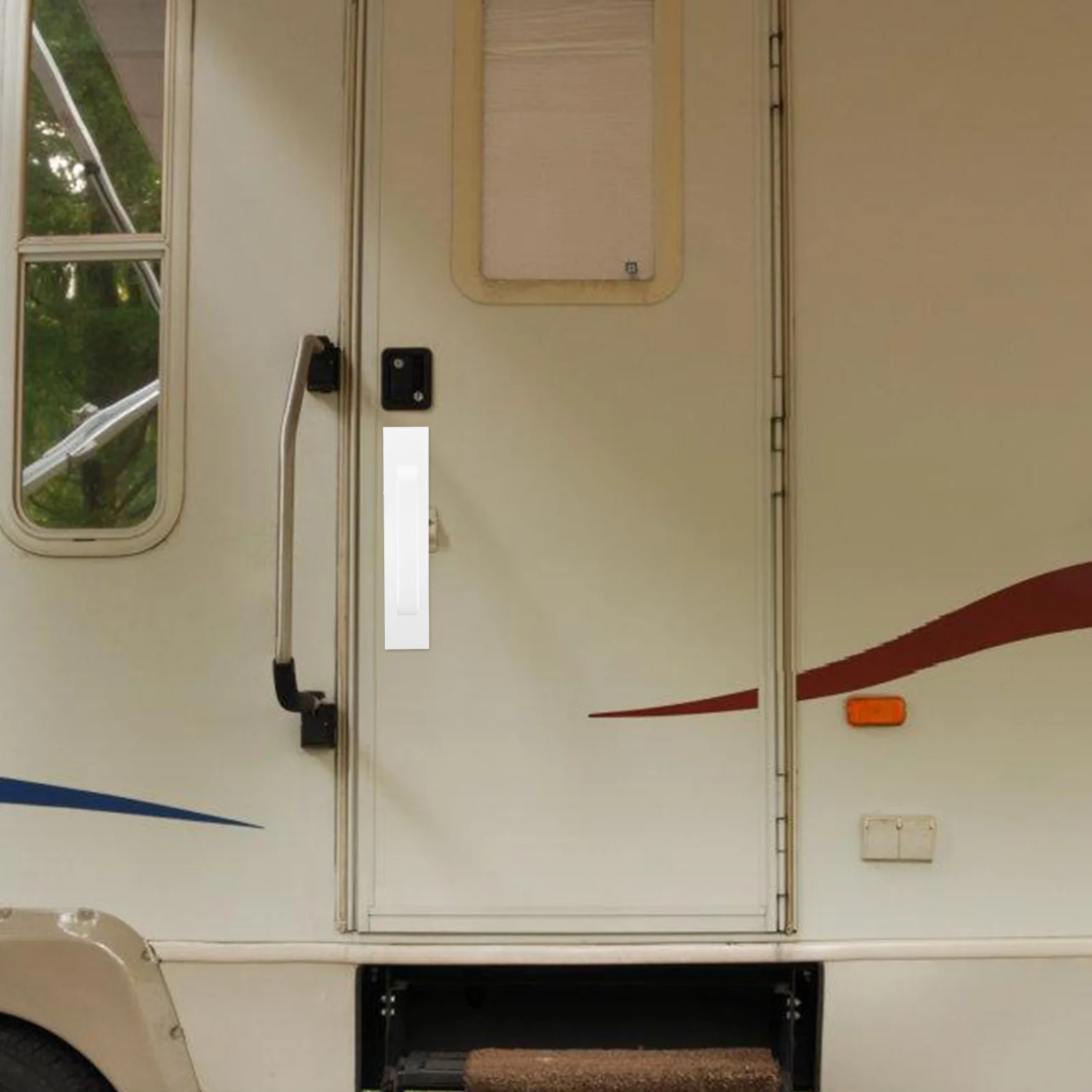 

Ручка раздвижной двери для автодома, ручка из алюминиевого сплава, прочная ручка для входной двери, для шкафов сарая с прицепом