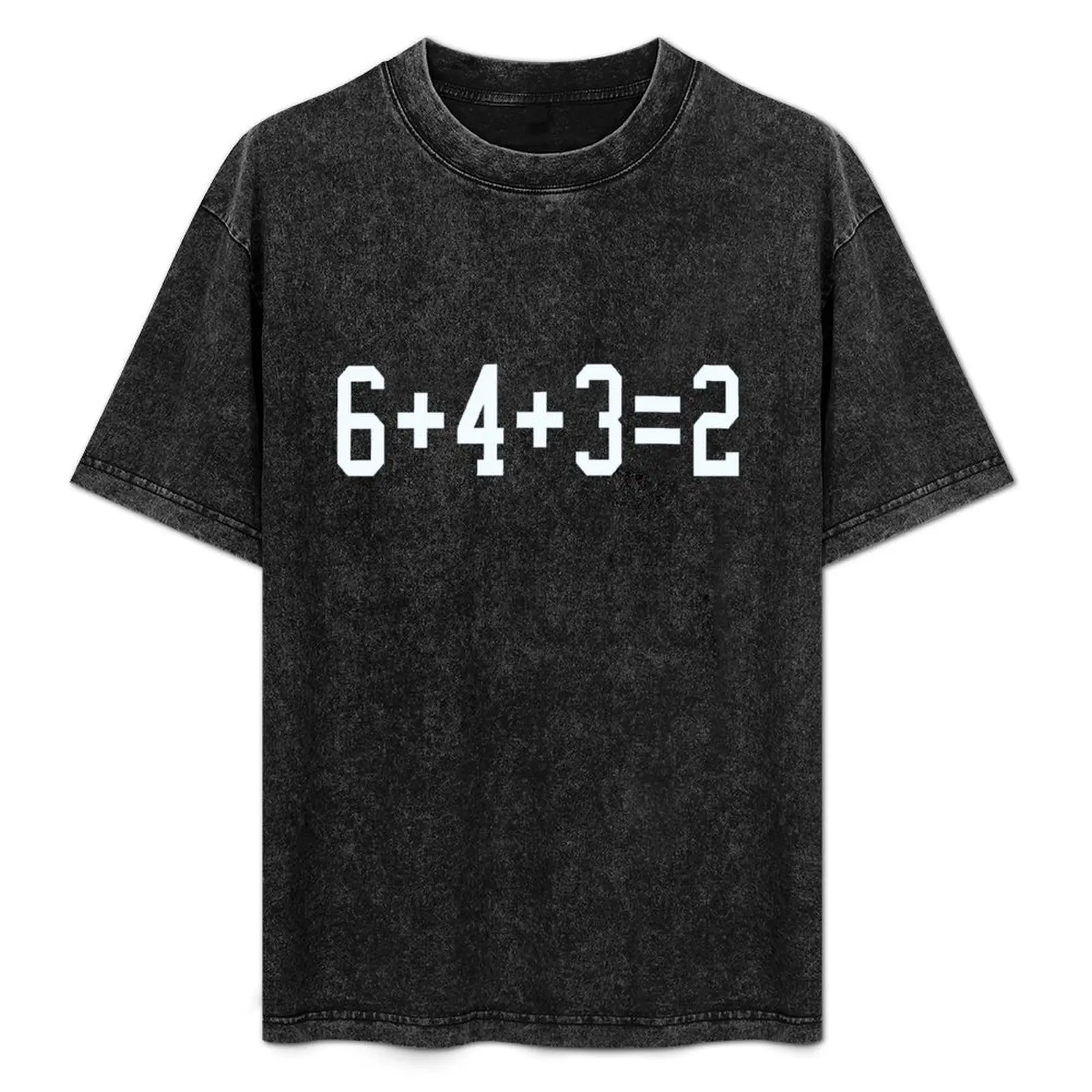 Baseball Math 6 4 3 2 Double Play Cute Softball Game Gift T-Shirt quick drying cotton t shirt men