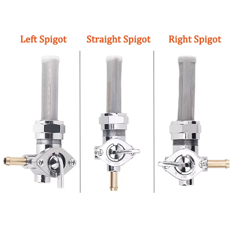 Motorcycle Fuel Valve Petcock Straight & Left & Right Spigot For Harley Sportster 883 1200 Street Glide  Dyna Low Rider Fatbob