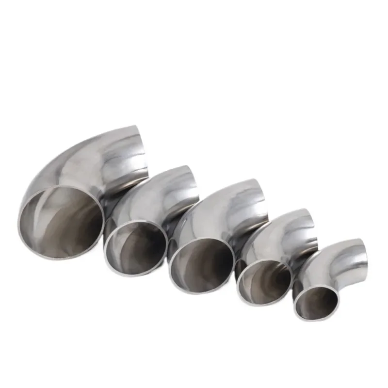 19mm/25/32/38/45/51mm OD Sanitary Butt Weld 90 Degree Elbow Bend Pipe 304 stainless steel Fitting For Home brew Wine Beer