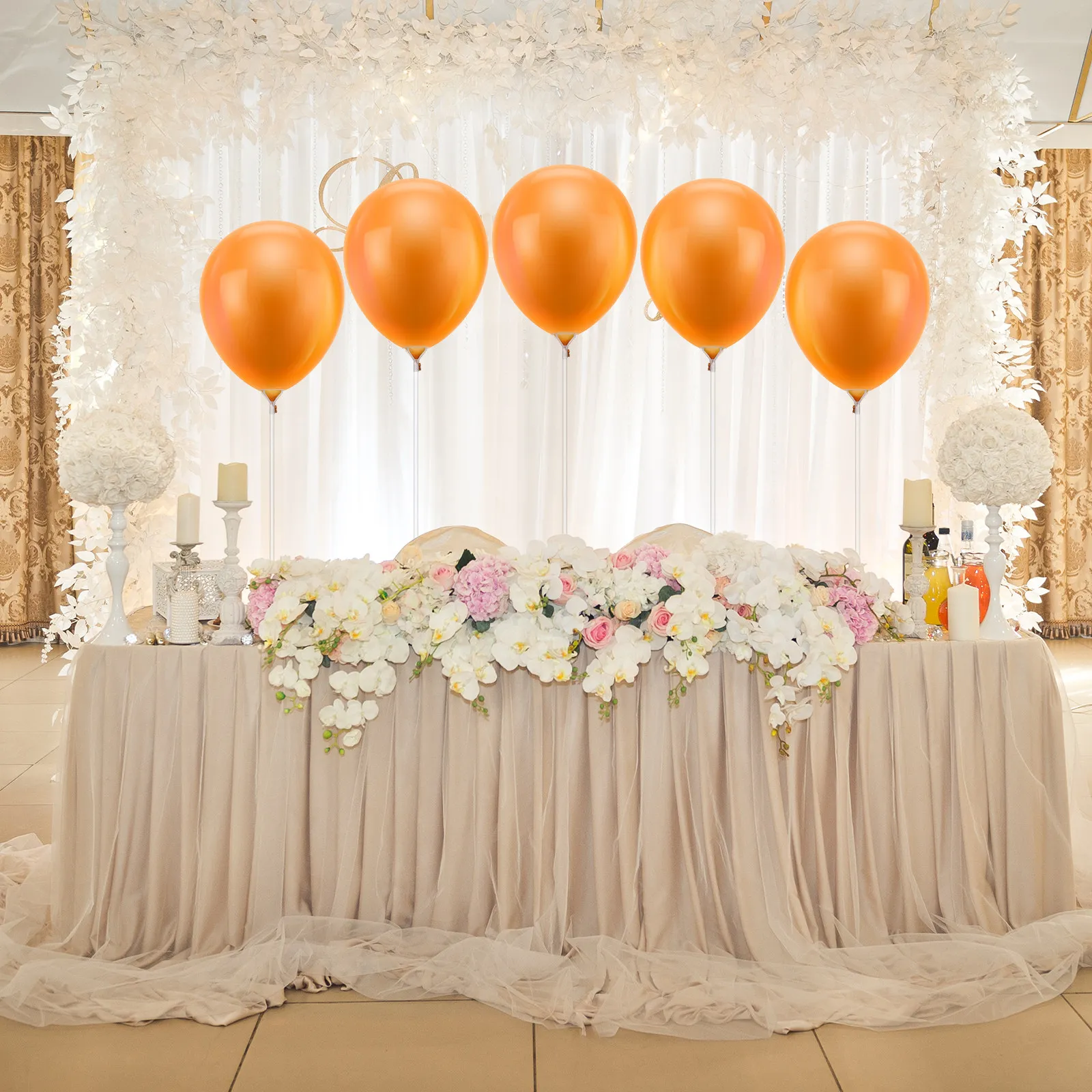 

50pcs Clear Plastic Transparent Balloon Sticks Base Holder Fits Latex Foil Reusable Balloon Holders Party Wedding