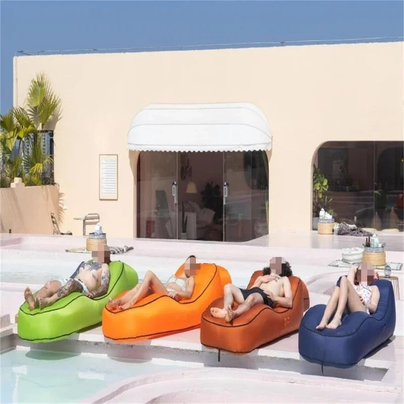 CS1 one-button automatic portable lazy inflatable sofa outdoor single recliner
