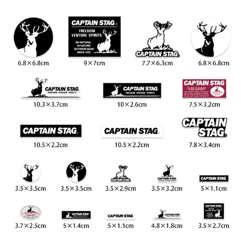20 Pcs/Set Outdoor Camping Leisure Brand Sticker Vinyl Waterproof Decals Car Storage Boxes Laptops Skateboards Luggage Pegatinas
