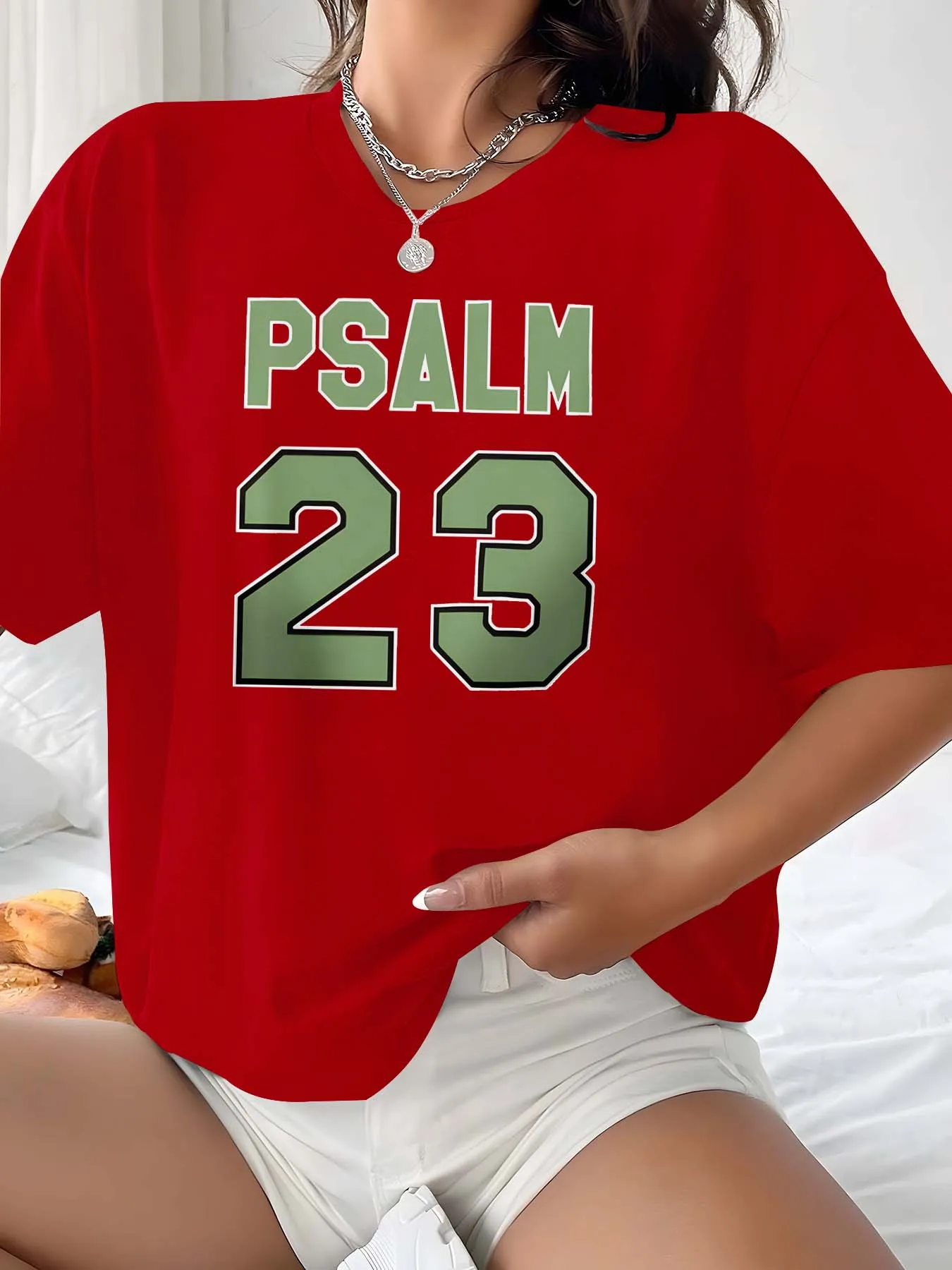 Ropa inspirada en Salmo 23 de talla grande para la gracia espiritual y el atractivo de la moda atemporal