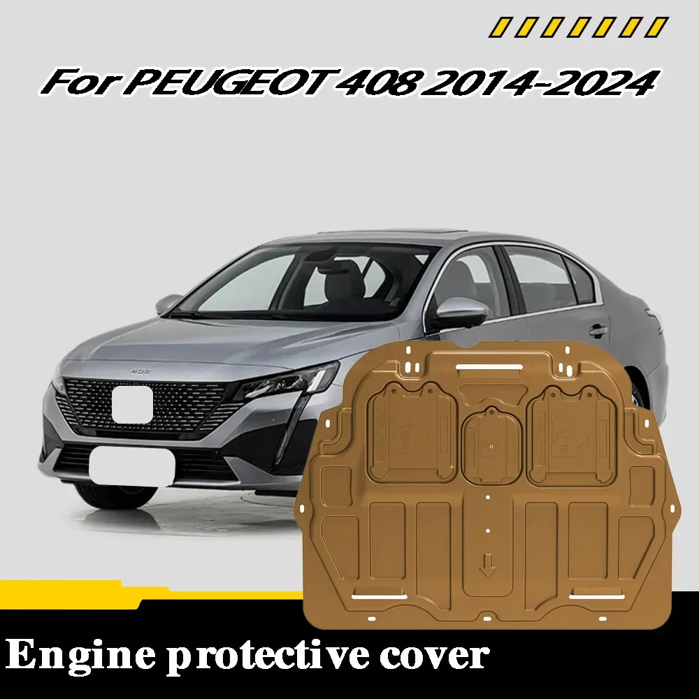 Under Engine Guard Splash Shield Mud Fender Cover Plate Fender Mudguard Protector For PEUGEOT 408 2014-2024 1.6T 1.2T